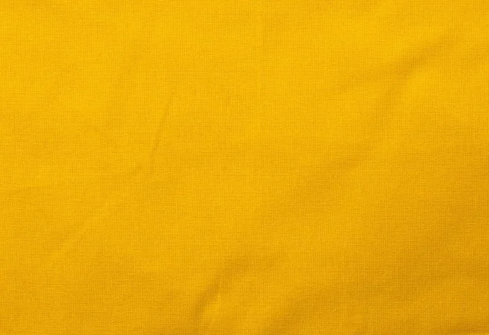 Bomullsnett, 140 g/m², nærbilde av stoffet – gult