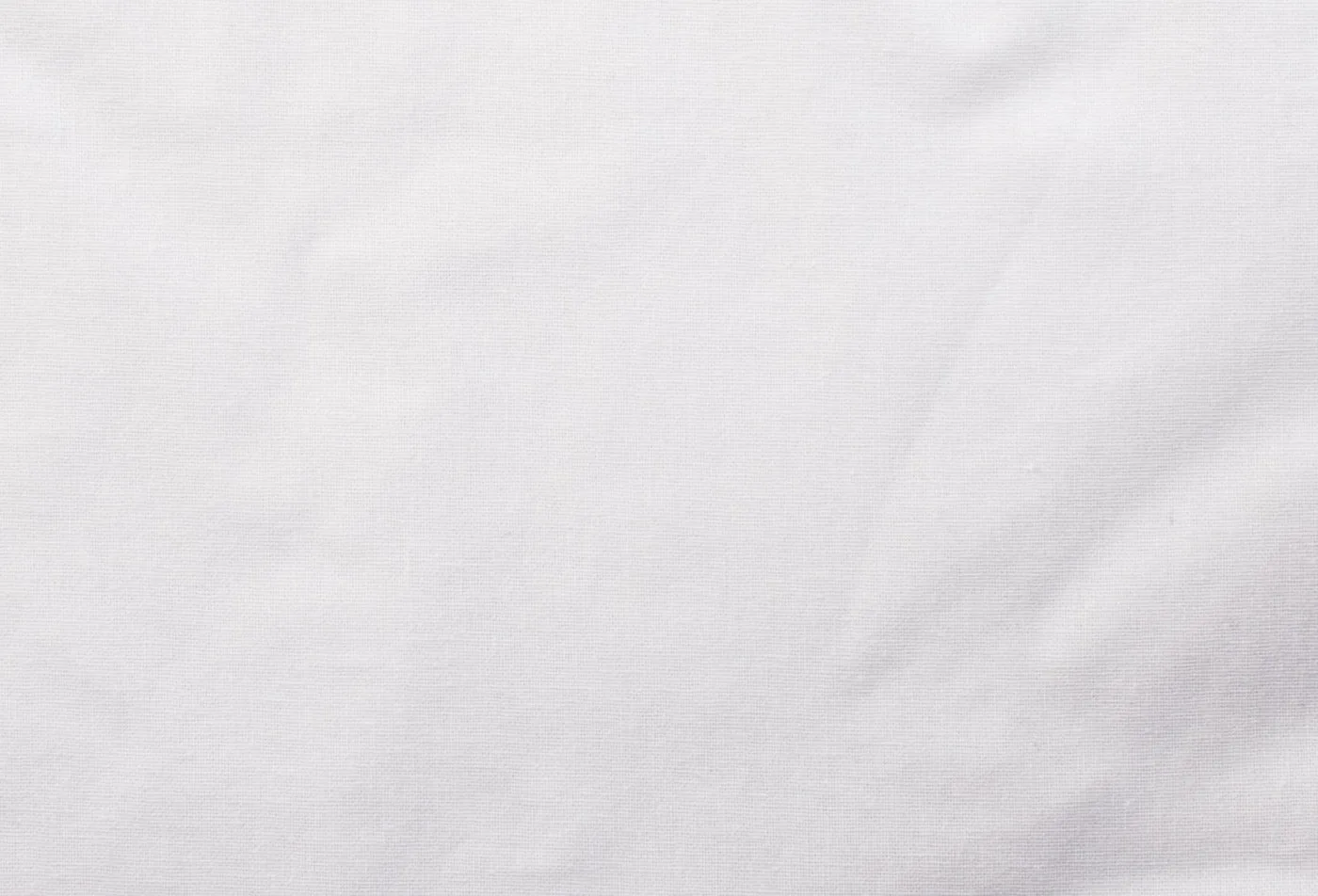 Bomullsnett, 140 g/m², nærbilde av stoffet – hvitt