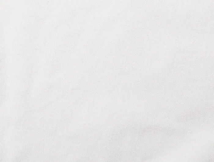 Bomullsnett med fals, 220 g/m², nærbilde av stoffet – hvitt