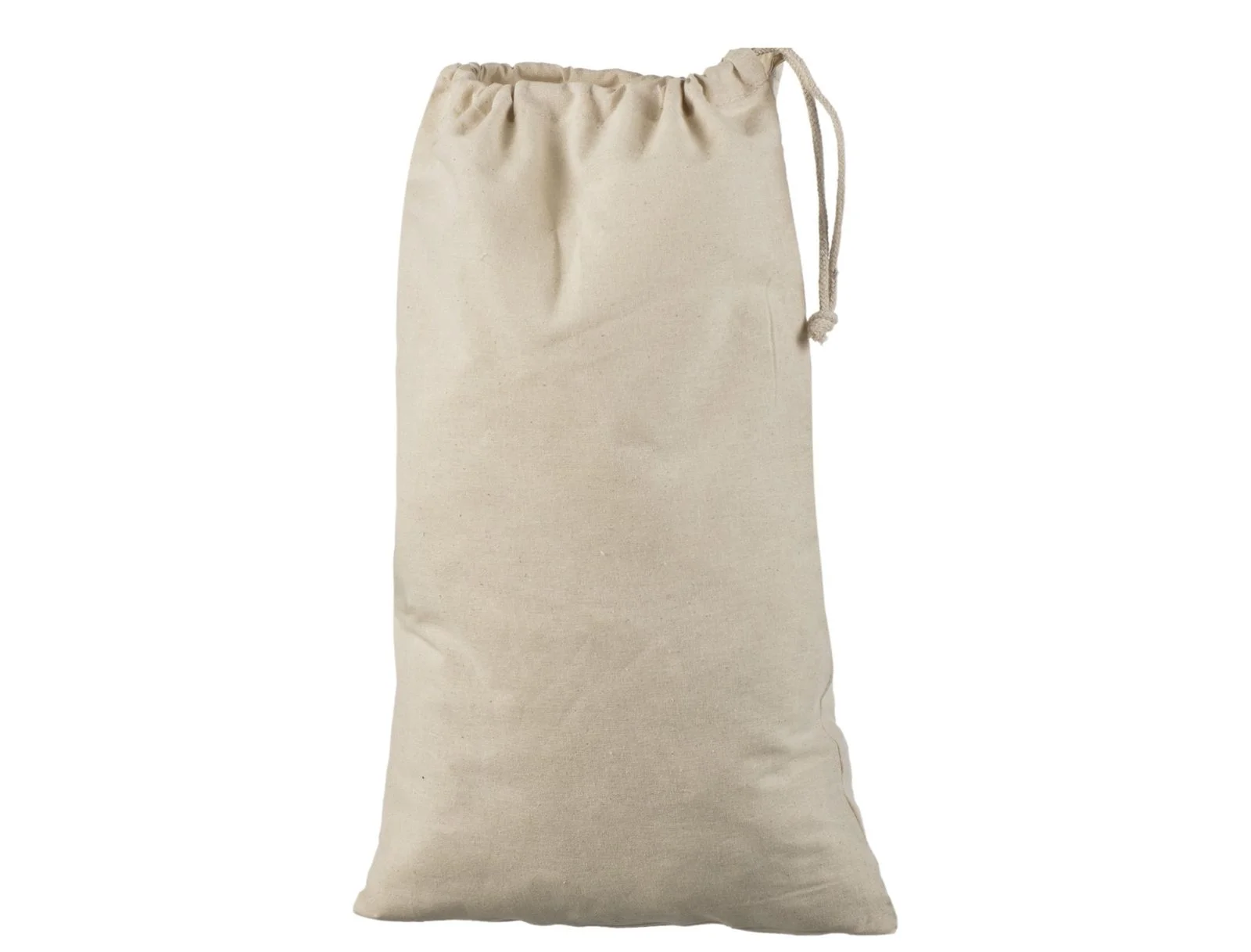 Bomullspose, 30 × 45 cm, uten trykk, sett forfra – natur