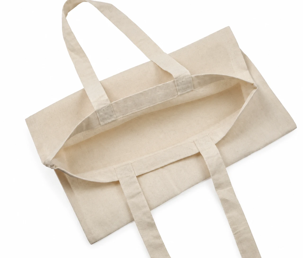 Økologisk bomullsnett, 30 × 35 cm, åpningen sett ovenfra – natur