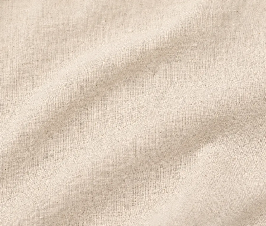 Økologisk bomullsnett, 30 × 35 cm, nærbilde av stoffstrukturen – natur