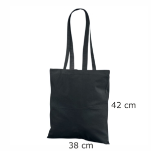 Grått handlenett av bomull Mål: 38 × 42 cm