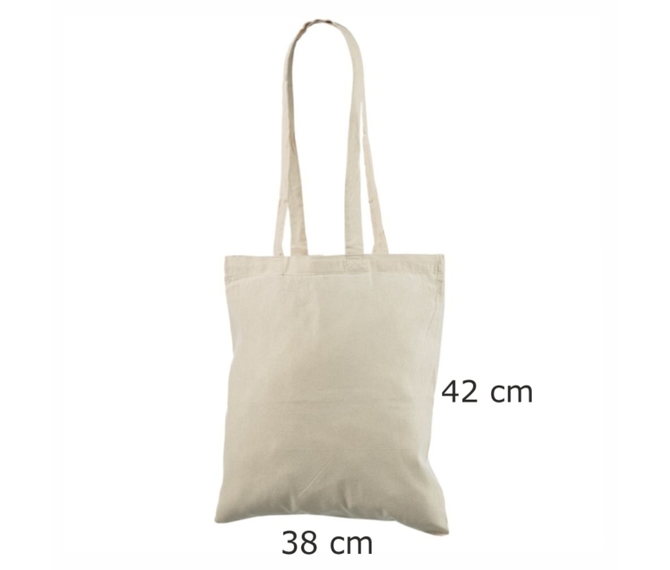 Grått handlenett av bomull Mål: 38 × 42 cm