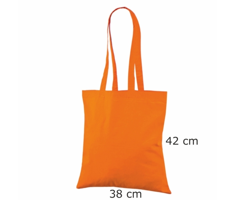 Oransje handlenett til en rimelig pris Mål 38×42 cm.