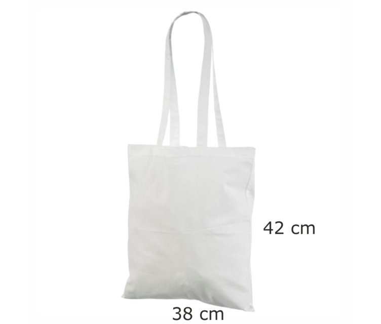 Grått handlenett av bomull Mål: 38 × 42 cm